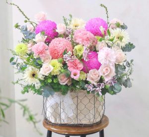 giỏ hoa tươi giá tốt 