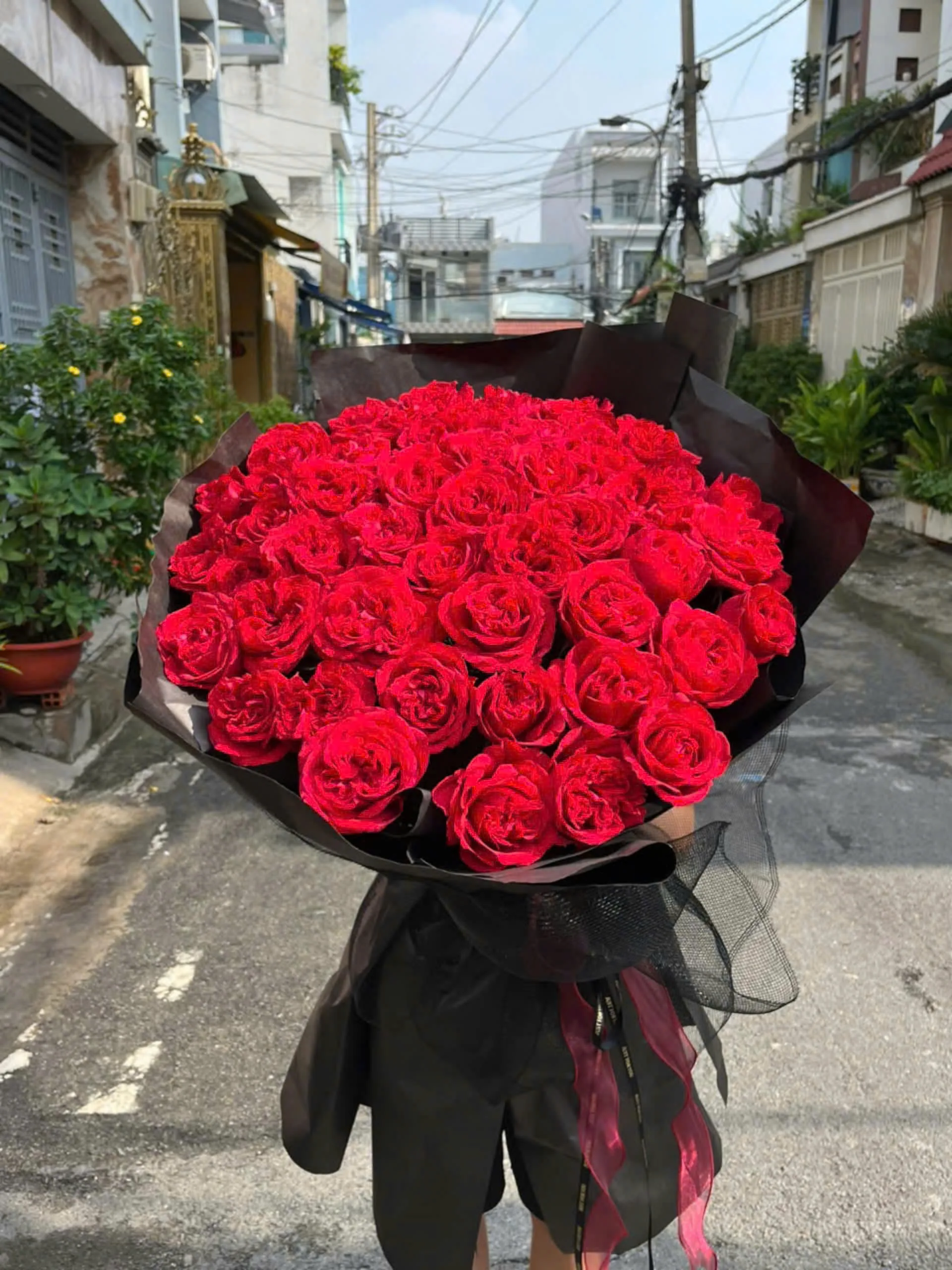 bó hoa bằng cốt