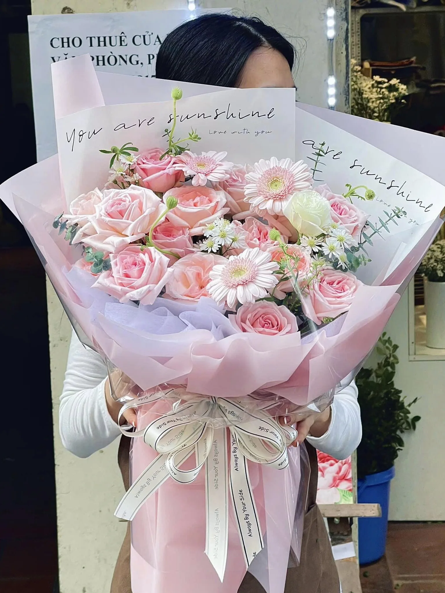 bó hoa chúc mừng đối tác
