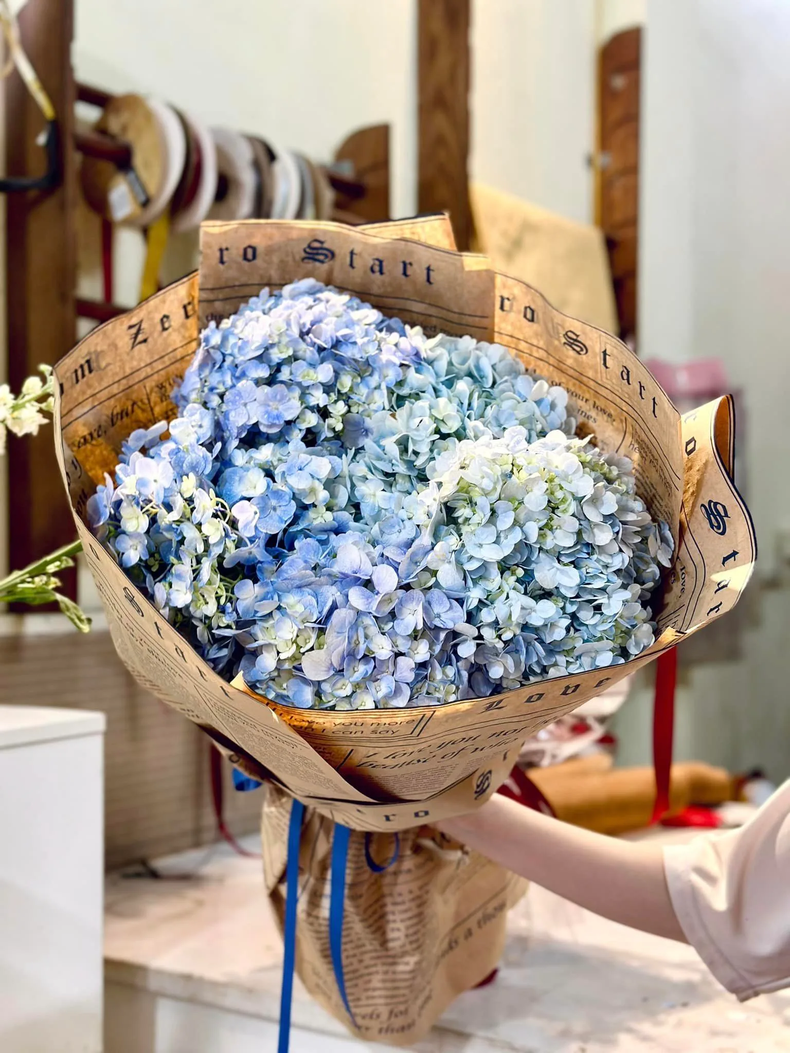 Bó hoa cẩm tú cầu