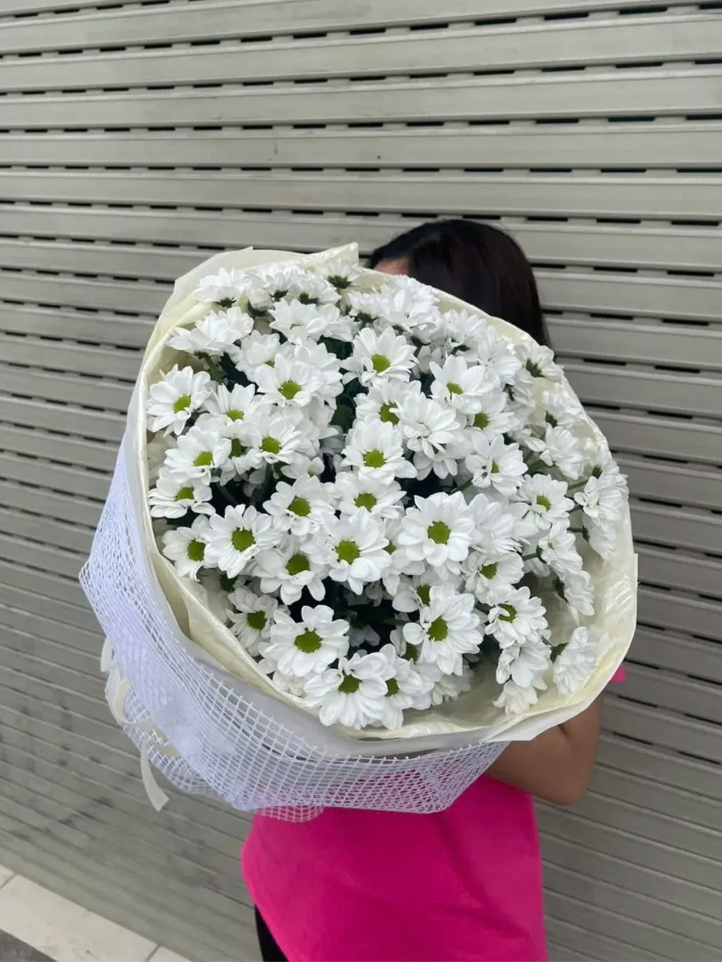 bó hoa cúc mai trắng