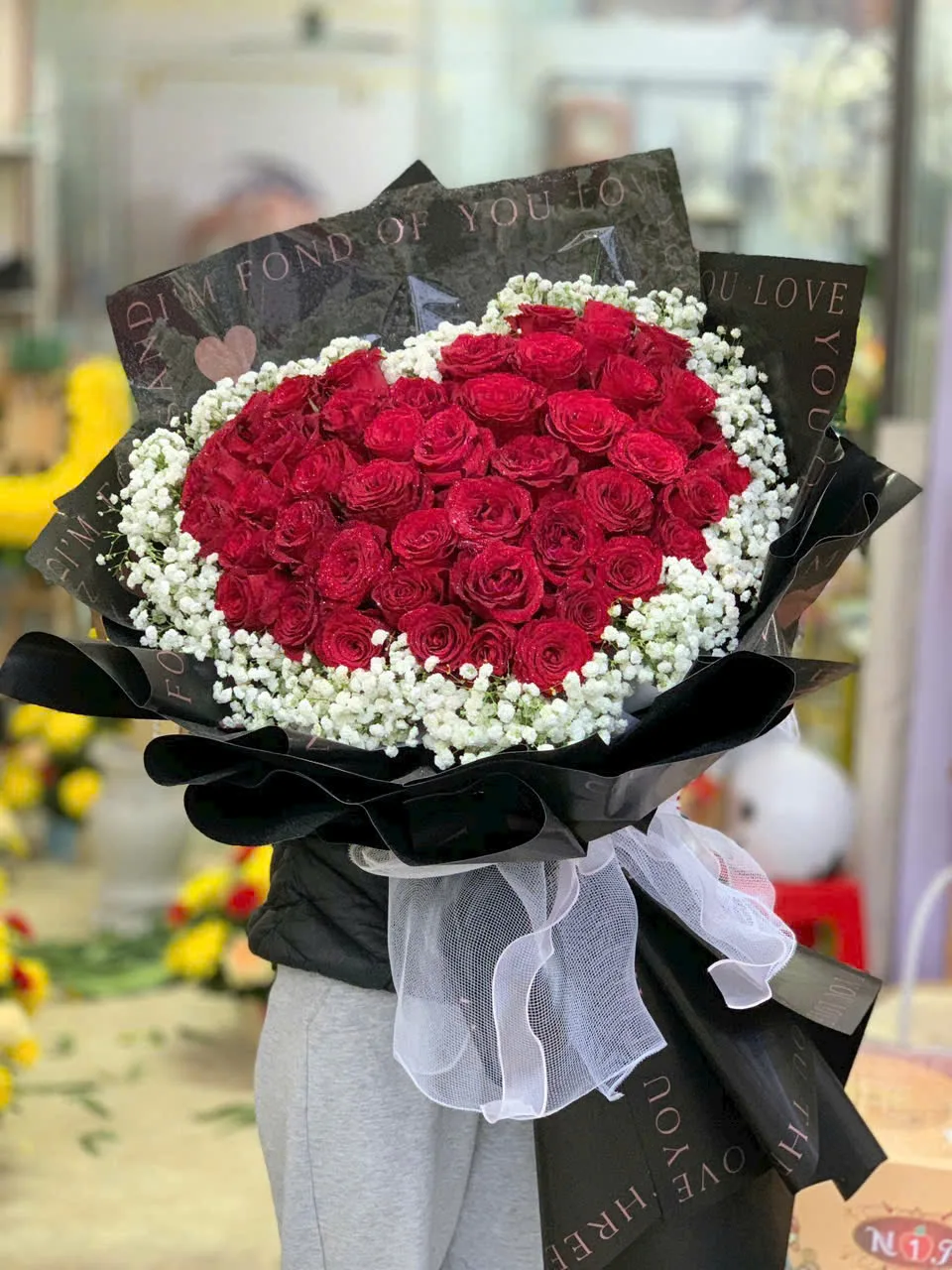 bó hoa hồng đỏ