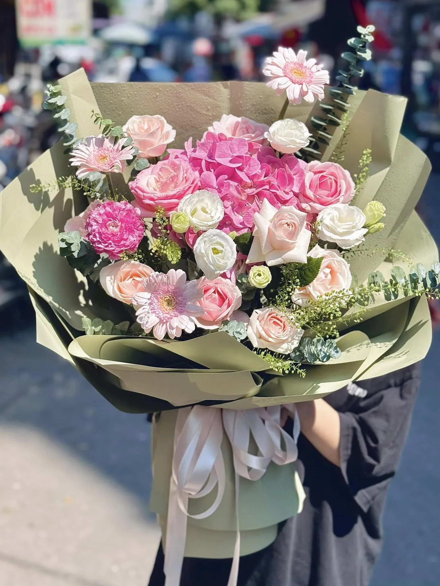bó hoa tặng thầy cô