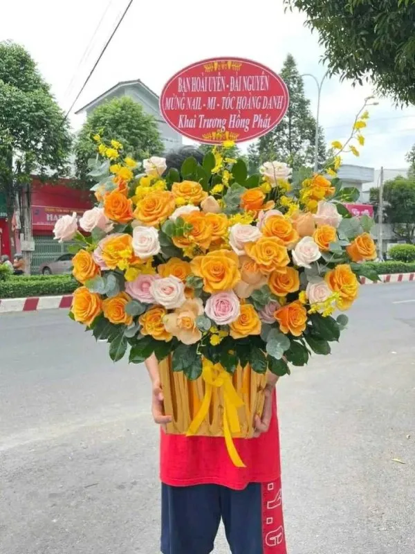 giỏ hoa sinh nhật cho nam