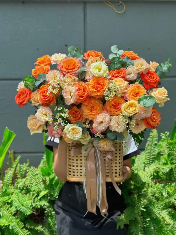 giỏ hoa sinh nhật cho nam