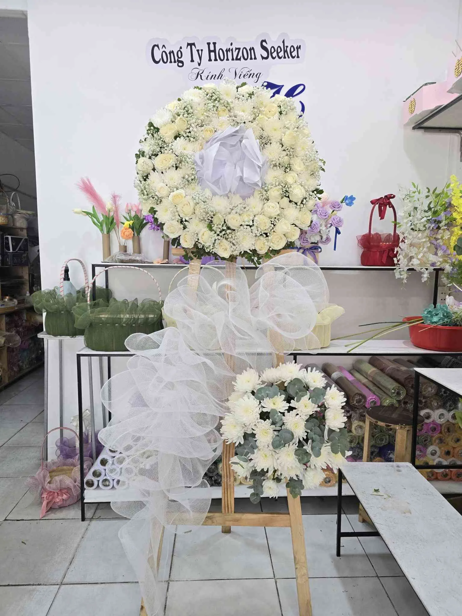 hoa viếng cà mau