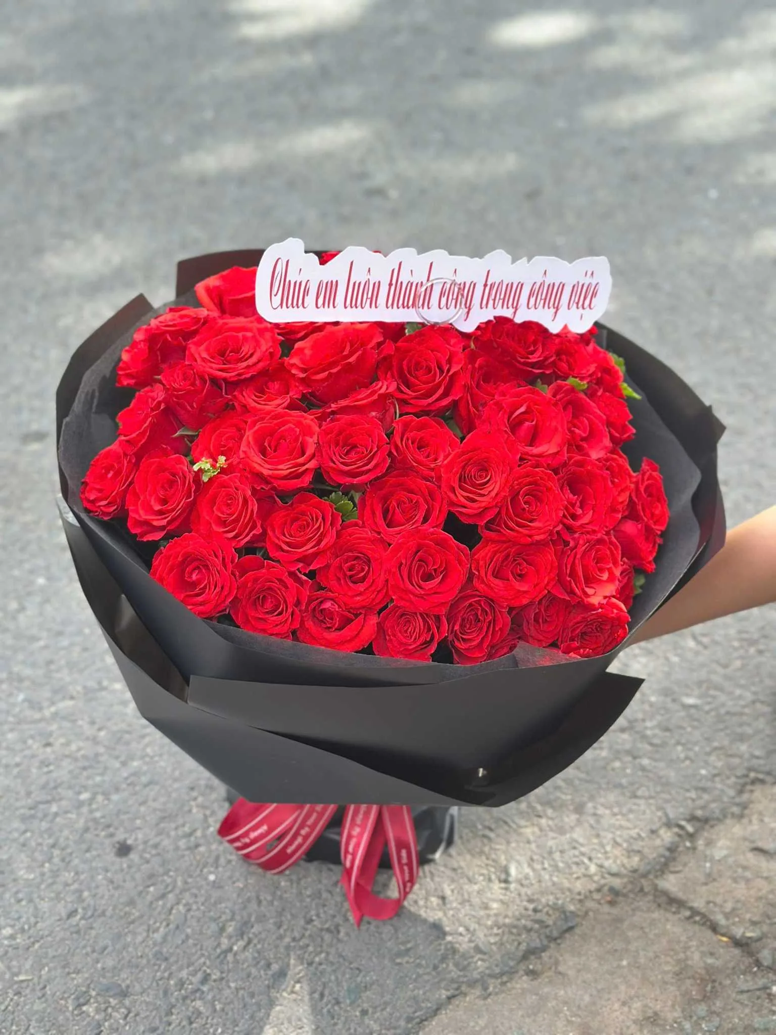 bó hoa hồng đỏ