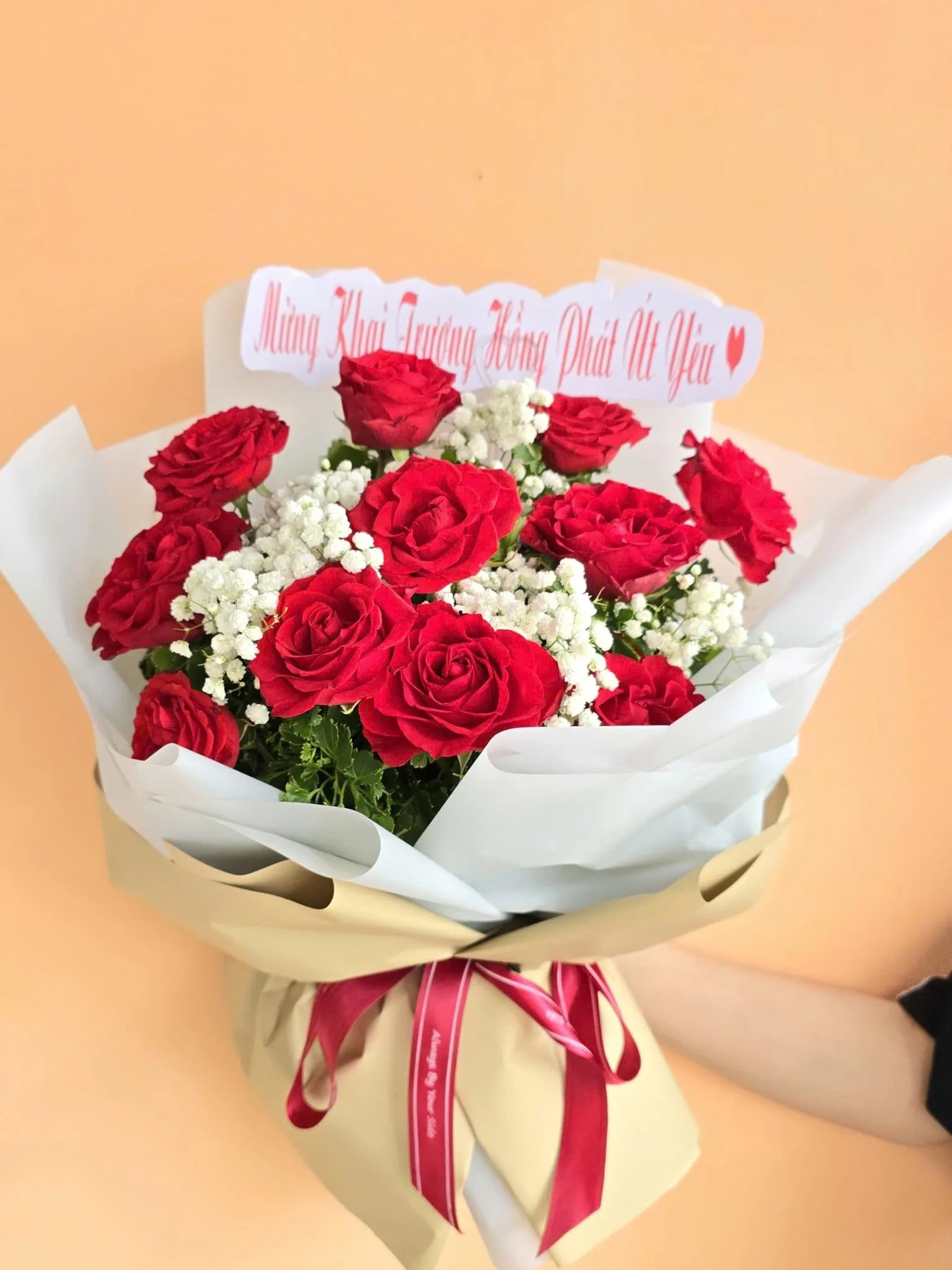 bó hoa hồng đỏ