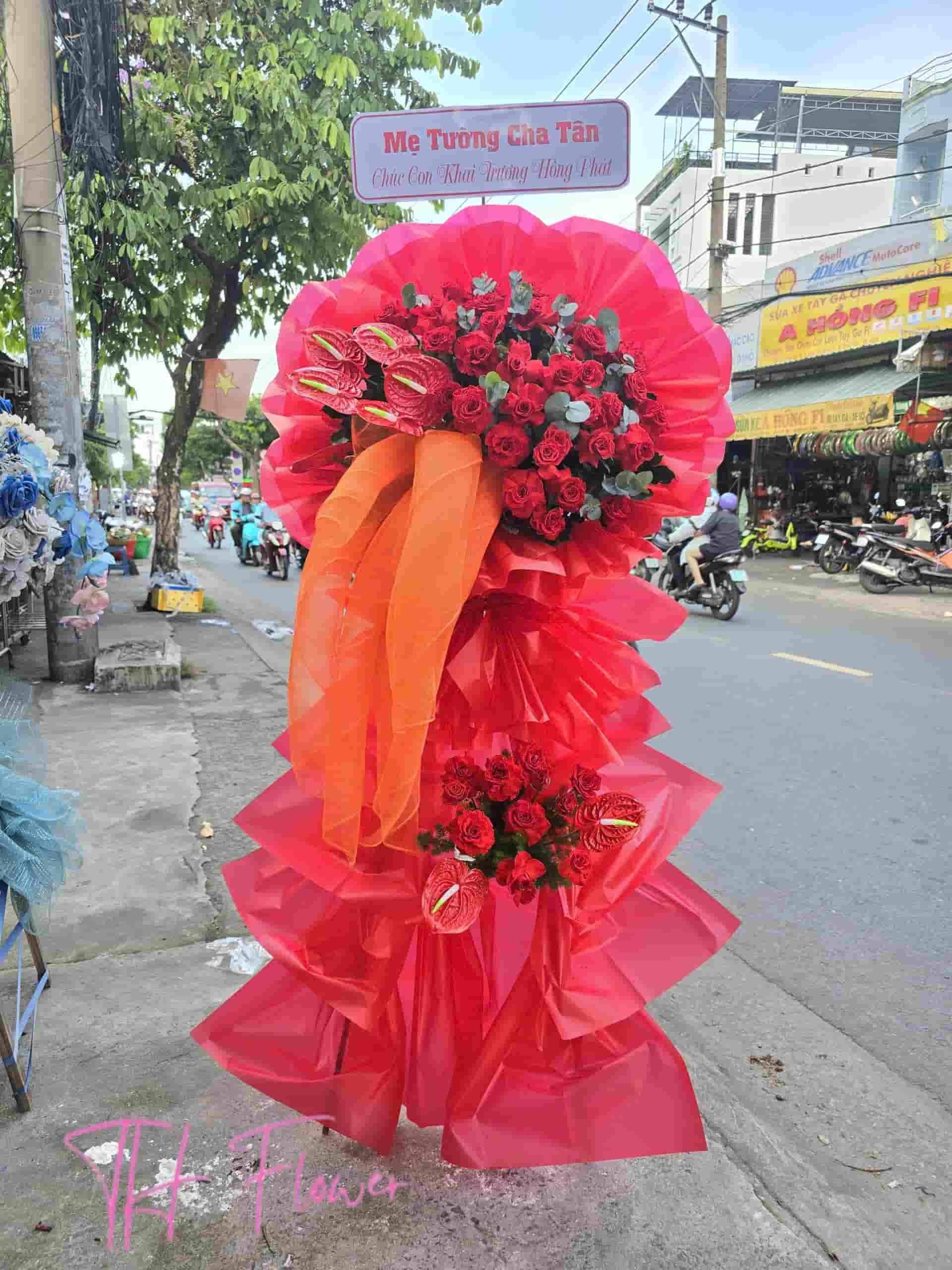 Hoa Khai Trương Tone Đỏ