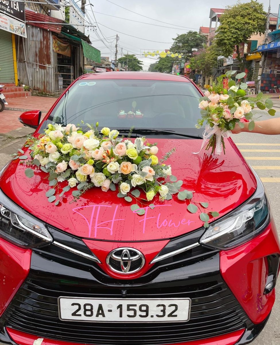 trang trí xe cô dâu chú rể