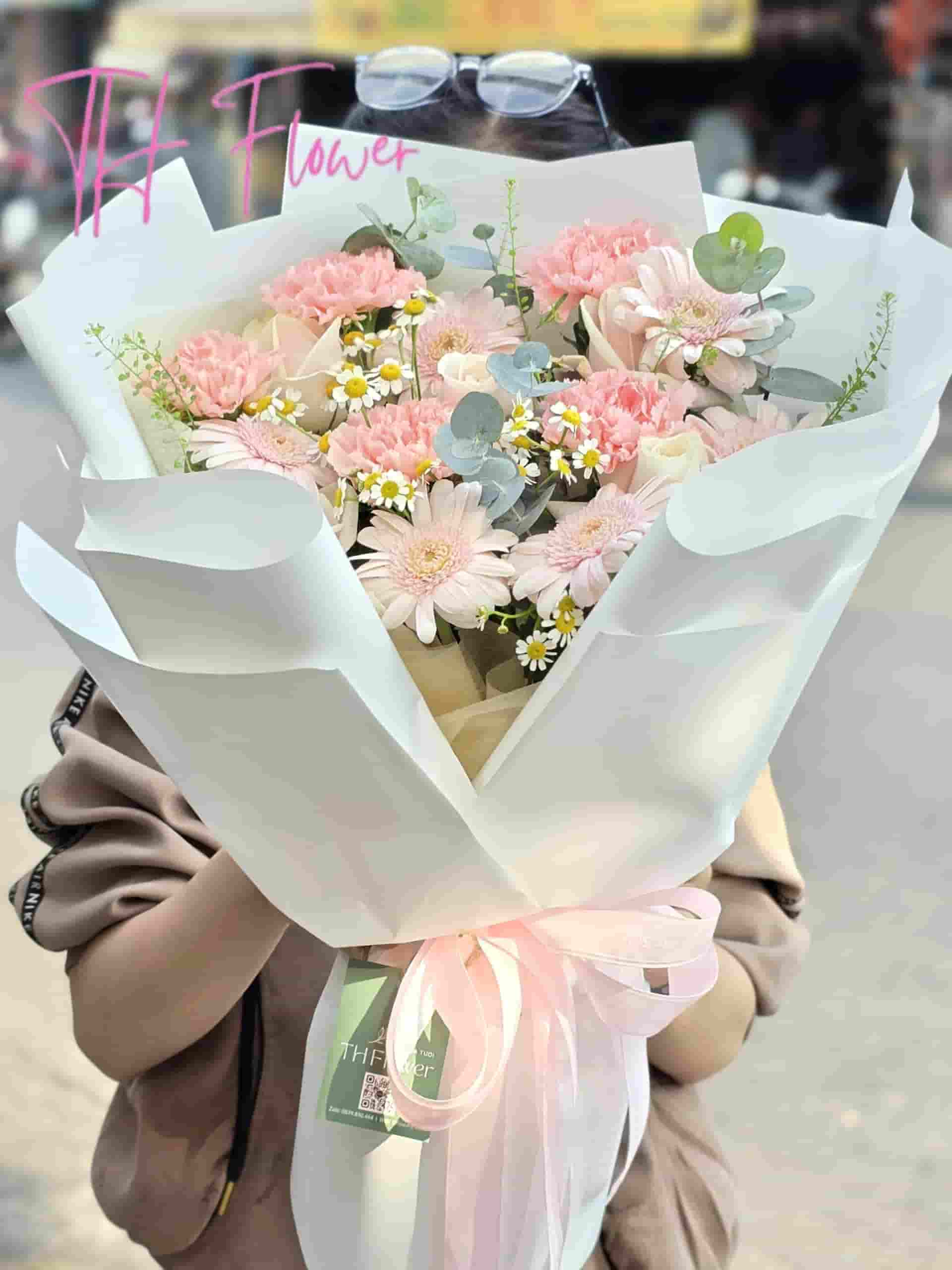 Bó Hoa Pastel Hồng