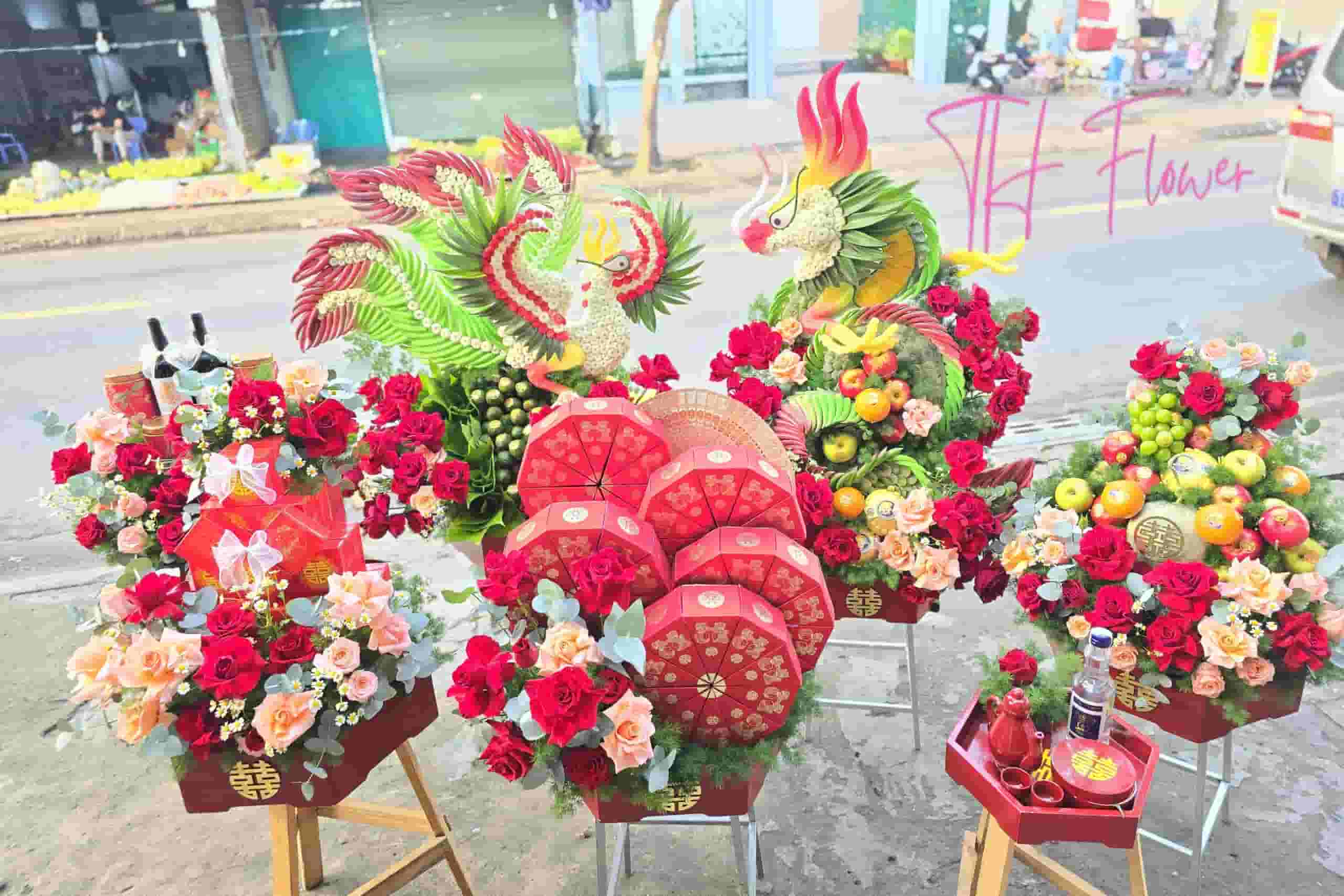 6 Mâm Quả Cưới Rồng Phụng